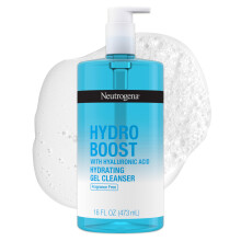 Neutrogena Hydro Boost tuoksuton kosteuttava geelikasvopuhdistusaine hyaluronihapolla Daily Foaming Face Wash & Meikinpoistoaine Hellävarainen kasvoj