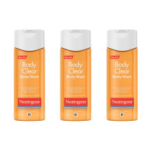 Neutrogena Body Clear Akne-Krperwaschmittel mit Glycerin und 2 % Salicylsure, Akne-Medikament, lfreies Akne-Waschmittel fr Ausbrche an Rcken, B