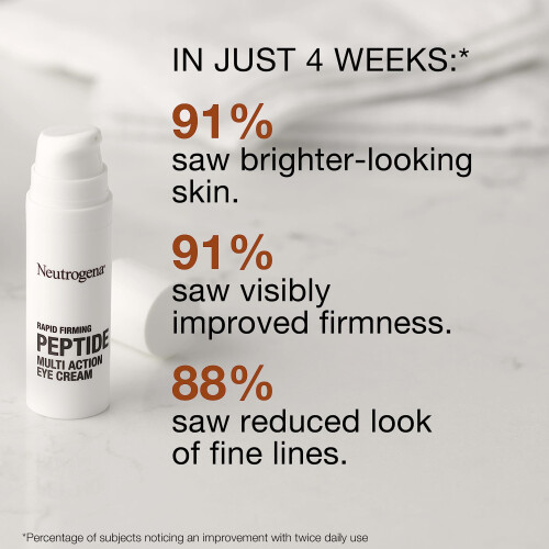 Neutrogena Neutrogena Rapid Firming Peptide Κρέμα Ματιών: Αποσυμφόρηση, Λάμψη, Ενυδάτωση, Χωρίς Άρωμα, 0.5 fl. oz 2