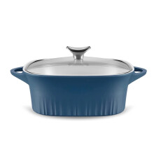 corningWare QuickHeat-brander met antiaanbaklaag van 32 liter met deksel Lichtgewicht braadpan keramische antiaanbaklaag voor koken met gelijkmat