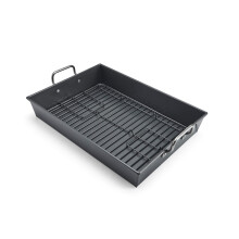 Torrador antiaderente profissional Chicago Metallic com alas e rack antiaderente de 17 por 12 polegadas