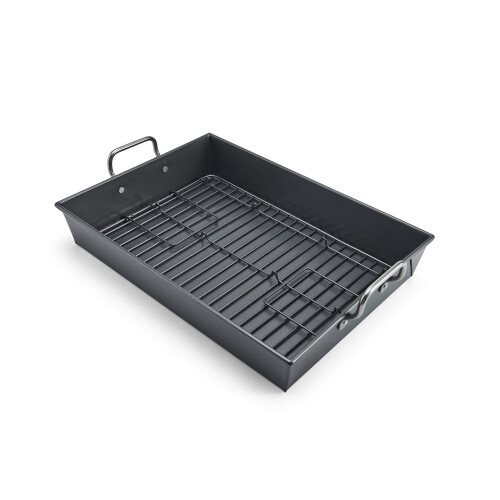 Torrador antiaderente profissional Chicago Metallic com alas e rack antiaderente de 17 por 12 polegadas
