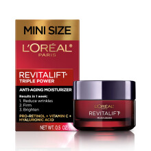 L'Oreal Paris Revitalift Triple Power Anti-Aging Ansigtsfugtighedscreme Rejsestrrelse Pro Retinol Hyaluronsyre og C-vitamin Reducer rynker Prve
