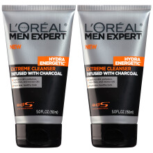 L'Oreal Paris Men Expert Hydra Energetic Gel de Limpeza Facial com Carvão, 2 unid.