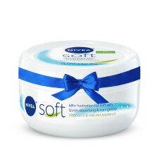 Nivea Soft erfrischend feuchtigkeitsspendende Gesichts-, Krper- und Handcreme, 3er-Pack mit 6,8-Unzen-Glsern