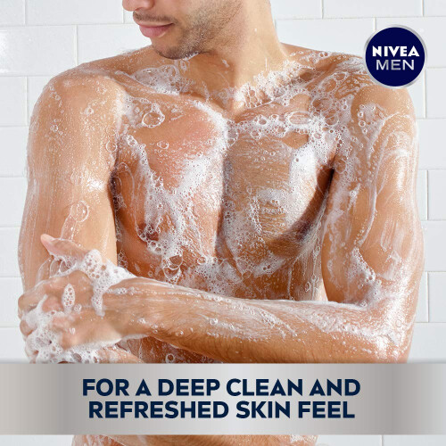 NIVEA Nivea Men DEEP Active Clean Houtskool Douchegel, 30 Fl Oz Pompfles 1