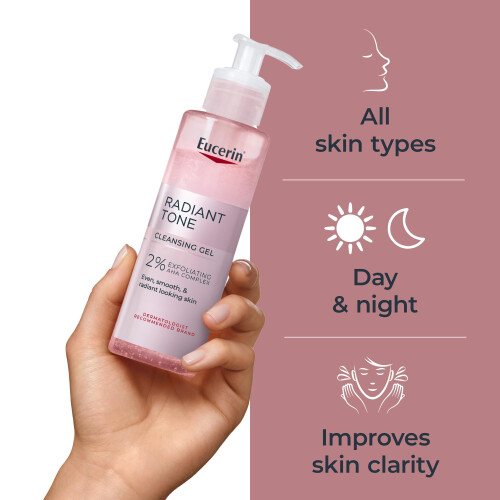 Eucerin Gel Nettoyant Éclaircissant Eucerin avec Complexe AHA, 6,8 Fl Oz 2