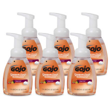 GOJO Sapone Antibatterico Schiumoso Premium, Profumo di Frutta Fresca, 7.5 fl oz (Confezione da 6) - 5710-06, Albicocca Traslucida