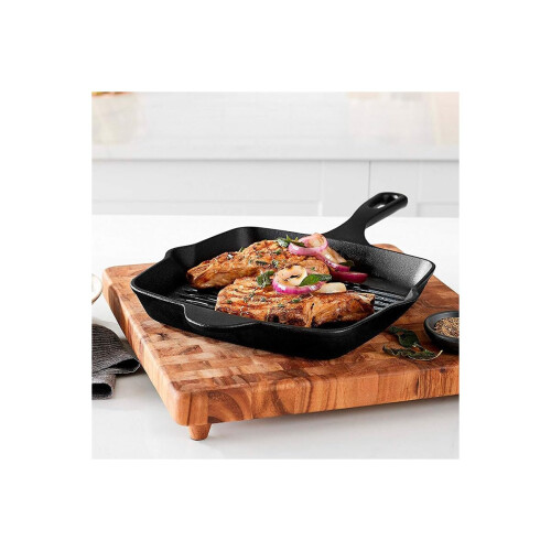 Lodge Panela para grelha de ferro fundido Lodge 26,67 cm / 26,67 cm Ferro fundido preto 26,7 cm (10,5 polegadas) 1