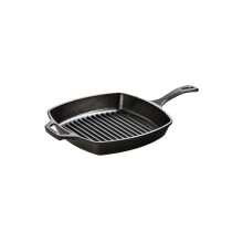 Lodge Grillpfanne aus Gusseisen, 26,67 cm / 26,67 cm, Gusseisen, Schwarz, 26,7 cm (10,5 Zoll)