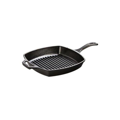 Lodge Panela para grelha de ferro fundido Lodge 26,67 cm / 26,67 cm Ferro fundido preto 26,7 cm (10,5 polegadas)