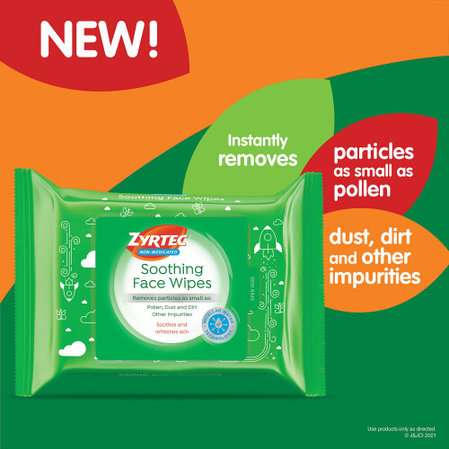 Zyrtec Children's Soothing Face Wipes 1