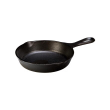 Lodge 6-1/2 Inch Cast Iron Pre-Seasoned Skillet - Signature Teardrop Handle - Use in the Oven on the Stove on the Grill or Over a Campfire Bl