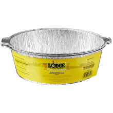 Lodge A12F3 12-Zoll-Aluminiumfolie Dutch Oven Liners 3er-Pack Silber