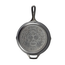 Lodge Seasoned Gusseisen-Sugar-Skull-Pfanne 10,25 Zoll