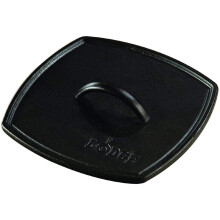 Lodge LPP3 Panini-Presse aus Gusseisen, quadratisch, gerippt, 20,8 cm