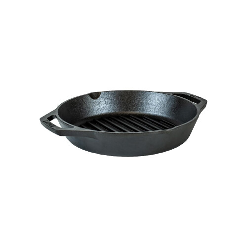Lodge Lodge 12"""" stbejern dobbelthndtag grillpande sort 1