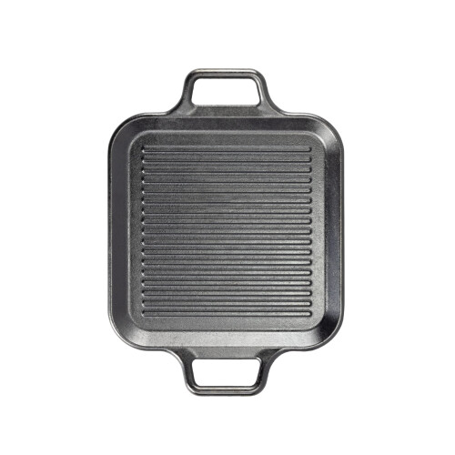 Lodge Lodge BOLD Panela para grelha de ferro fundido temperado de 12 polegadas com alas; Panelas com design avanado 1