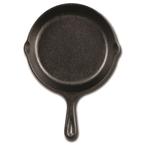 Lodge Frigideira de ferro fundido temperada e aprimorada com calor de 6,5 polegadas preta 1