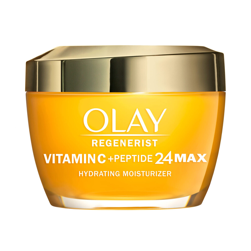 Photos - Cream / Lotion Olay Vitamin C MAX Face Moisturizer, Brightening Cream for Women, Hydrating, Evens Tone, Dark Spot & Hyperpigmentation Reduc 