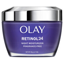 Olay Retinol 24 Face Moisturizer Nocn krm na oblicej proti strnut proti vrskm a nerovnomernmu tnu pleti s retinolem 1,7 oz