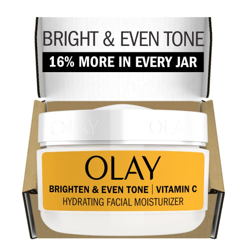 Olay Olay Bright & Even Vitamin C med Lactic Acid, 2 oz Lätt Ansiktskräm för ojämn hudton