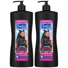 Shampoo 3-in-1 di Suave Kids-Quella ragazza lat la principessa Slaya Stradazione per bambini senza lacrime e sapone per il lavaggio del corpo 28 fl
