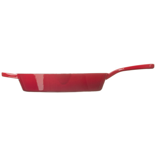 Crock-Pot Crock Pot Artisan 12 Polegadas Ferro Fundido Esmaltado Frigideira Redonda Vermelho Escarlate 1