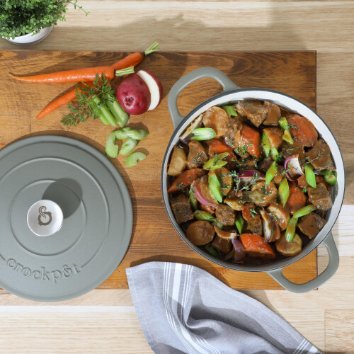 Crock-Pot POT CROCK ARTISAN ARTISAN 5 QUART CAST ROUND IRON OVED OVED PASCI 2