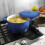 Crock-Pot Artisan Round Enameled Cast Iron Dutch Oven  5-Quart  Blue 4
