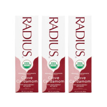 RADIUS USDA Dentifricio organico 3 once senza sostanza chimica senza sostanza chimica progettata per migliorare la salute delle gomme e prevenire la