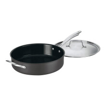 Cuisinart GG33-30H 5,5 quart de sauteuse avec poign   e d'assistance et couvrir le noir vert