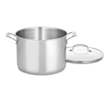 Cuisinart 76610-26G Stockpot classique de 10 quart du chef avec couvercle en verre bross    inoxydable