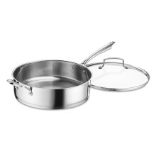 Cuisinart Professionele RVS Saute met Deksel, 6-Quart