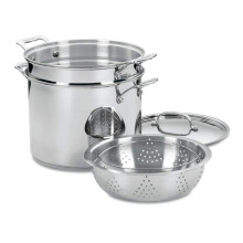 Cuisinart 4 pi   ces de cuisine 12 litres P   ches classiques en acier inoxydable / vapeur 77-412p1 du chef du chef