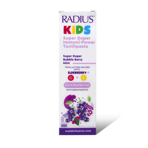 RADIUS KIDS SUPER DUPER IMMUNITY POWER POSETHPASTE 2,5 oz - Super Duper Bubble Berry Mint - Pack de 1