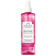 HERITAGE STORE Rosewater  Erfrischender Gesichtsnebel fr strahlende Haut mit Damaszener Rose, alle Hauttypen  Rosenwasserspray fr das Gesicht, he