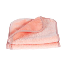 Eurow Chiffon de Nettoyage Maquillage, Lavable et Réutilisable, 20 x 40 cm, Corail, Paquet de 2