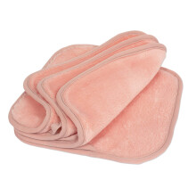 Eurow Make-up Entferner Tuch, Waschbar und Wiederverwendbar, 20 x 20 cm, Koralle, 4er Pack