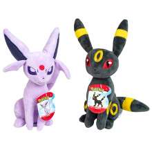 Pokemon 8"""" Espeon i Umbreon Plush 2-Pack - Oficjalnie licencjonowany - Eevee Evolution Pluszowe zabawki - Swietny prezent dla dzieci Chlopcy Dzi