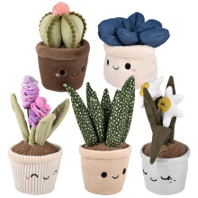 Rhode Island Novelty Pluche Succulent Assortiment (6 stuks)