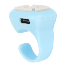 Phone Remote Shutter Multifunctional Remote Control for Smartphone Tablet Turning Pages Shooting Volume Adjust Pause Playback Blue