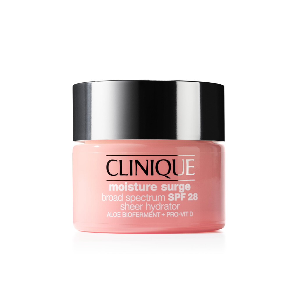 Photos - Cream / Lotion Clinique Moisture Surge Broad Spectrum SPF 28 Sheer Hydrator Face Moisturizer With Hyaluronic Acid Aloe Bioferment + Provita