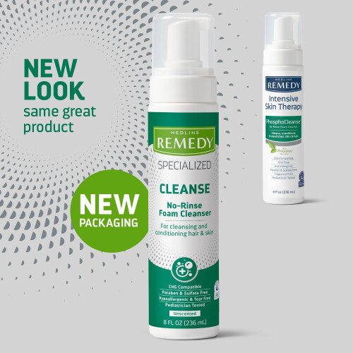 Medline Remedy Εξειδικευμένος Καθαριστικός Αφρός Χωρίς Ξέπλυμα, 8 oz. 1
