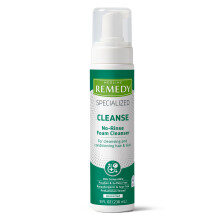 Medline Remedy Mousse nettoyante spcialise sans rinage Solution de soin douce pour la peau 8 oz. Bouteille
