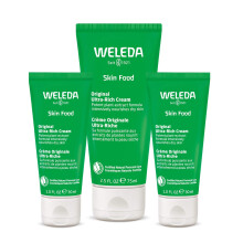 Weleda Skin Food Original Ultra-Rich Body Cream Trio, 3 Piece Set, 2.5 Fluid Ounce (Pack of 1), 1 Fluid Ounce (Pack of 2), Plant Rich Moisturizer and