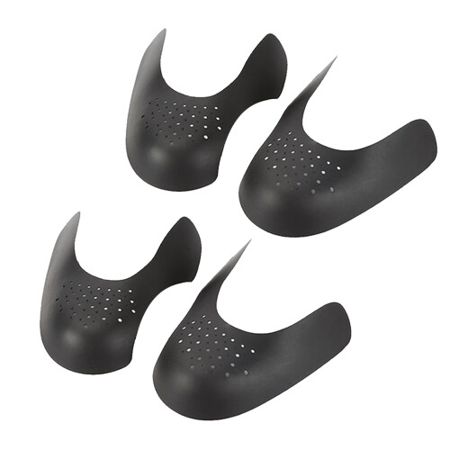 4 Stück Schuhfaltenschutz 14.5x11.5x3.8cm Schwarz 1