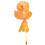 Leuchtender Ballonrosenstrauß Pink,50g,1,8oz,2xAA 3