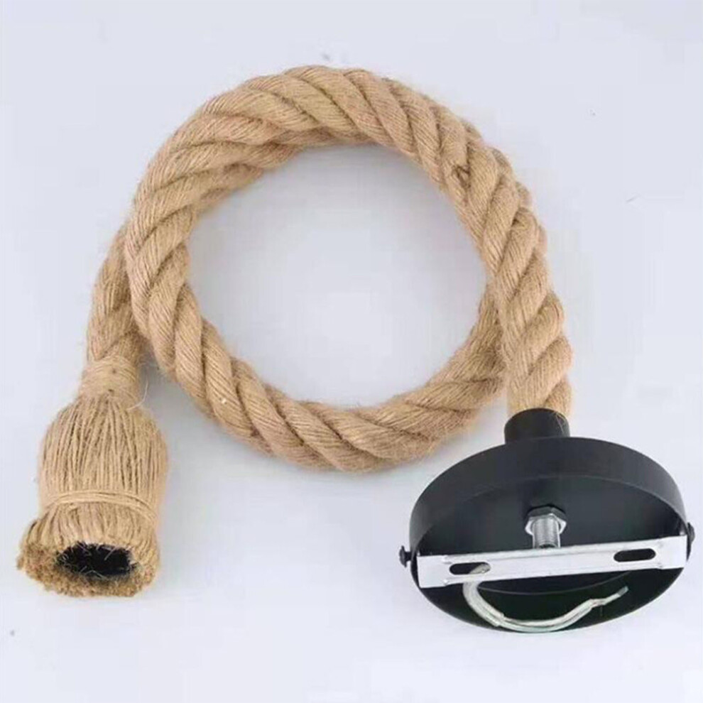 Pendant Light Hemp Rope Retro Industrial Style Hanging Lamp Ceiling Lamp Jute Rope for Clothes Shop Coffee Shop Bar Restaurant Single Head-image-OPC-PHTGVXC-NEW