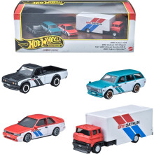 Hot Wheels Toy Cars  Premium Fast and Furious Premium Bundle  Set of 5 Die-Cast 1:64 Scale Toy Cars in Collectible Box from The Fast Franchise (B